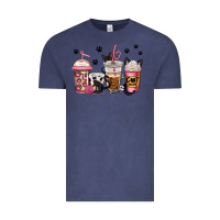 Vintage Denim cat mom coffee Vintage Tee - Jasminsmagicworld