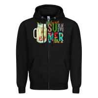 Black sweet summer time Zipper Hoodie - CowhideDigitalArt