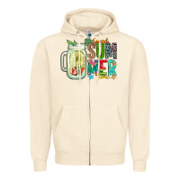 Sandshell sweet summer time Zipper Hoodie - CowhideDigitalArt