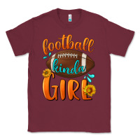 Burgundy Football kinda Girl Classic Tee - NancyCooperArtShop