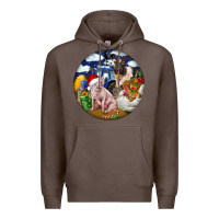 Coffee Farm And Pig Premium Hoodie - FaDigitalArtStudio