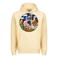 Pina Colada Farm And Pig Premium Hoodie - FaDigitalArtStudio