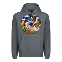 Rock Farm And Pig Premium Hoodie - FaDigitalArtStudio