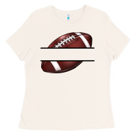 Bone football name frame Ladies Tee - BarkalooDesign