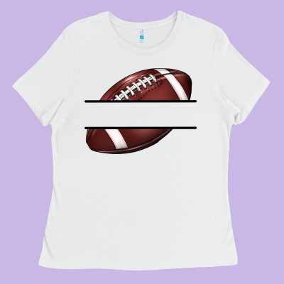 Football Name Frame Ladies Tee Designed By Barkaloodesign