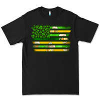 Black st patrick's day american flag Premium Tee - Artiststas