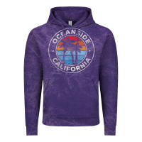 Cloud Purple Oceanside California Ca Vintage Retro 70S Vintage Hoodie - lanVoArt