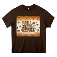 Chocolate Brown fall sweet fall tumbler Heavy Core Tee - BundleAndBundleShop