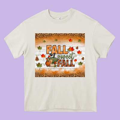 Fall Sweet Fall Tumbler Heavy Core Tee Designed By Bundleandbundleshop