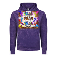 Cloud Purple pray on it pray over it pray through it Vintage Hoodie - TumblerDesignByShophia