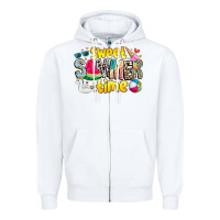 White summer time Zipper Hoodie - CowhideDigitalArt
