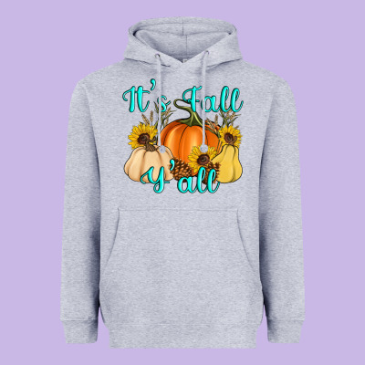 It's Fall Y'all Heavyweight Hoodie Designed By Artiststas