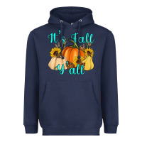 Navy it's fall y'all Heavyweight Hoodie - Artiststas