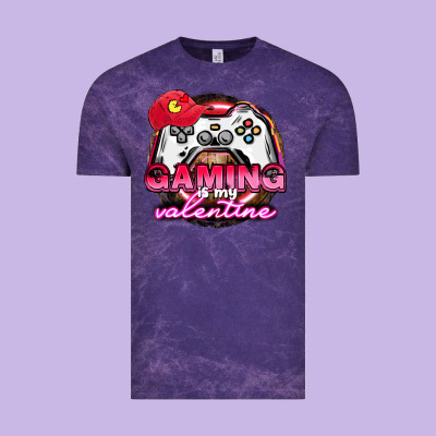 Gaming Is My Valentine Vintage Tee Designed By Howdyjamesfarm