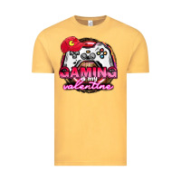 Vintage Mustard Gaming is my valentine Vintage Tee - HowdyJamesFarm