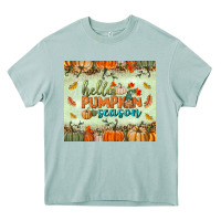 Hello Pumpkin Season Tumbler Heavy Core Tee | Teevron