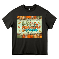 Asphalt hello pumpkin season tumbler Heavy Core Tee - BundleAndBundleShop