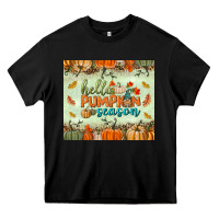 Black hello pumpkin season tumbler Heavy Core Tee - BundleAndBundleShop