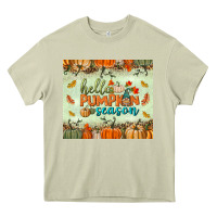 Mossy hello pumpkin season tumbler Heavy Core Tee - BundleAndBundleShop