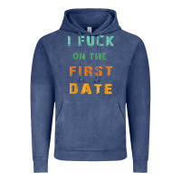 Vintage Denim I F.uck On The First Date Funny First Date Gift Vintage Hoodie - lanVoArt