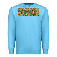 Ocean Blue Thankful Pumpkin Premium Sweatshirt - Artiststas