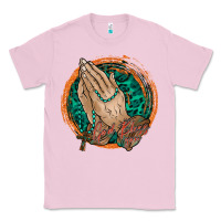 Bubblegum Pink god bless you Classic Tee - RacoonDesign