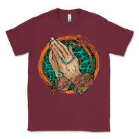 Burgundy god bless you Classic Tee - RacoonDesign