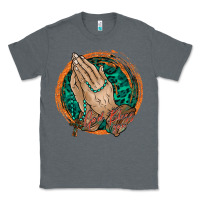 Charcoal Heather god bless you Classic Tee - RacoonDesign