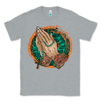 Heather Grey god bless you Classic Tee - RacoonDesign