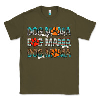 Army Green Dog Mama Classic Tee - texasbilliewilder