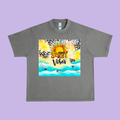 Sunny Vibes Urban Heavy Tee Designed By Tumblerdesignbyshophia