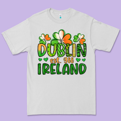 Dublin Ireland St Patrick S Day Premium Tee Designed By Artiststas