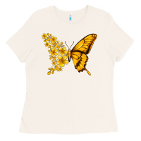 Bone childhood cancer butterfly Ladies Tee - Jasminsmagicworld
