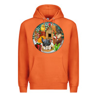 Carrot Christmas coop ornament Premium Hoodie - FaDigitalArtStudio