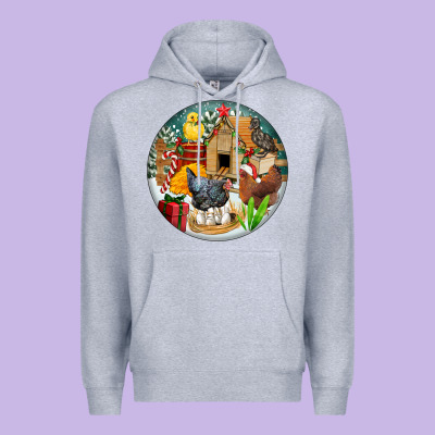 Christmas Coop Ornament Premium Hoodie Designed By Fadigitalartstudio