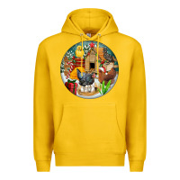 Lemon Christmas coop ornament Premium Hoodie - FaDigitalArtStudio