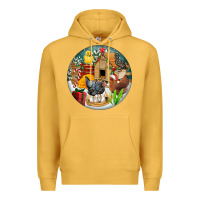 Mustard Christmas coop ornament Premium Hoodie - FaDigitalArtStudio