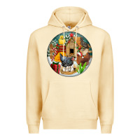 Pina Colada Christmas coop ornament Premium Hoodie - FaDigitalArtStudio