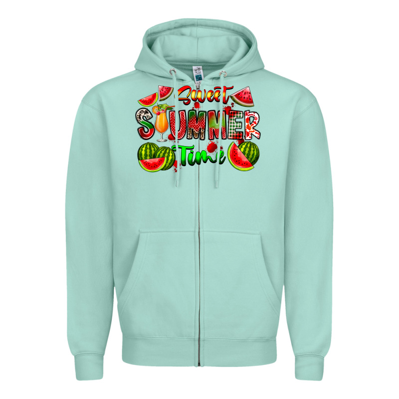Summer Time Zipper Hoodie by CowhideDigitalArt | Teevron