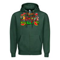 Sports Green summer time Zipper Hoodie - CowhideDigitalArt