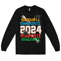 Black graduate 2024 Long Sleeve Tee - CowGirlArtShop