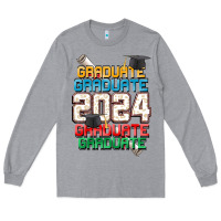 Heather Grey graduate 2024 Long Sleeve Tee - CowGirlArtShop