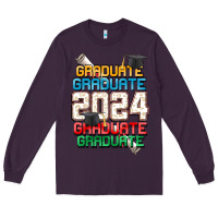 Plum graduate 2024 Long Sleeve Tee - CowGirlArtShop