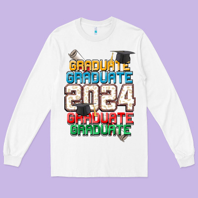 Graduate 2024 Long Sleeve Tee Designed By Cowgirlartshop