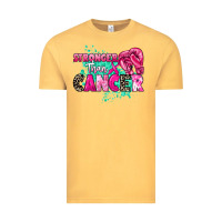 Vintage Mustard Stronger than Cancer Vintage Tee - HowdyJamesFarm