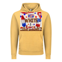 Vintage Mustard red white and booze Vintage Hoodie - TumblerDesignByShophia