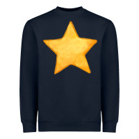Navy yellow star Heavyweight Sweatshirt - FaDigitalArtStudio