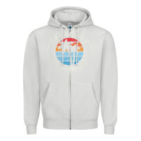 Dove Grey Oceanside California Ca Vintage Retro 70S Zipper Hoodie - lanVoArt