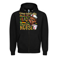 Black unapologetically pretty black educated nurse Zipper Hoodie - CowhideDigitalArt