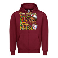 Burgundy unapologetically pretty black educated nurse Zipper Hoodie - CowhideDigitalArt
